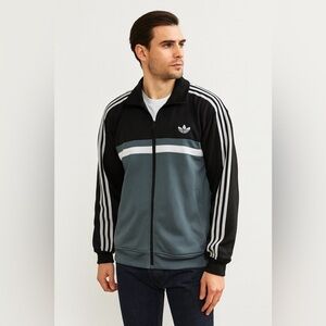 Adidas Originals Men’s Track Jacket 3-Stripes Full Zip Size xl trefoil